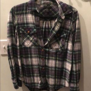 Jcrew green, navy, and white flannel. Size 2